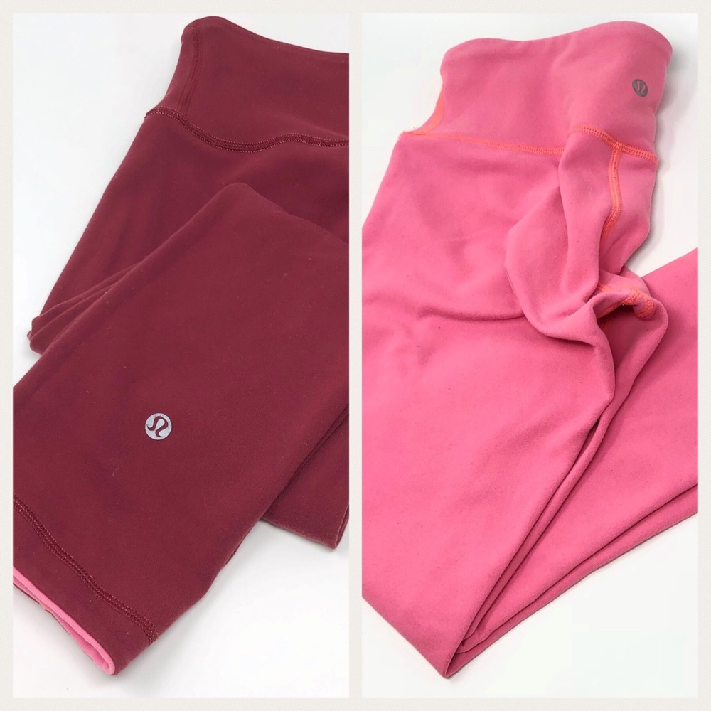 Reversible Lululemon cropped yoga pants